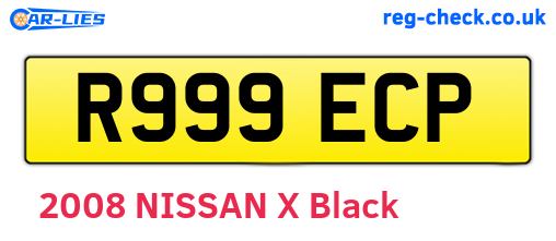R999ECP are the vehicle registration plates.