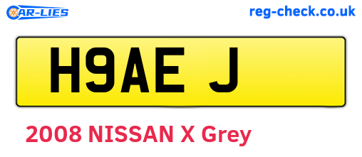 H9AEJ are the vehicle registration plates.