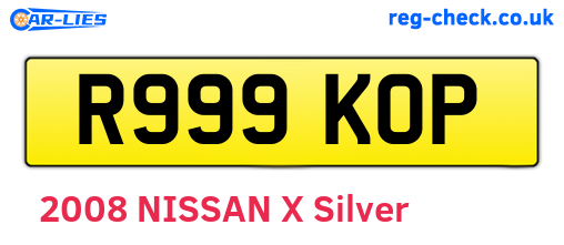 R999KOP are the vehicle registration plates.