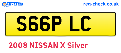 S66PLC are the vehicle registration plates.