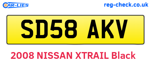 SD58AKV are the vehicle registration plates.