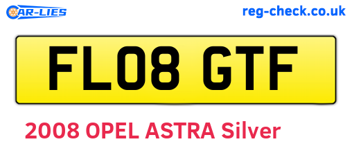 FL08GTF are the vehicle registration plates.