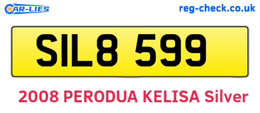 SIL8599 are the vehicle registration plates.