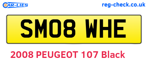 SM08WHE are the vehicle registration plates.