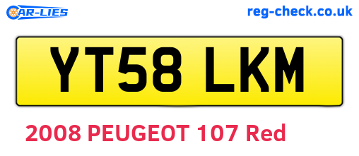 YT58LKM are the vehicle registration plates.