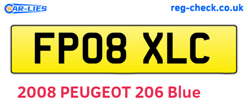 FP08XLC are the vehicle registration plates.