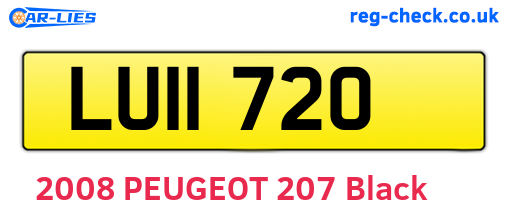 LUI1720 are the vehicle registration plates.