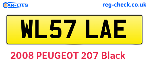 WL57LAE are the vehicle registration plates.