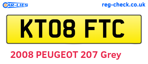 KT08FTC are the vehicle registration plates.