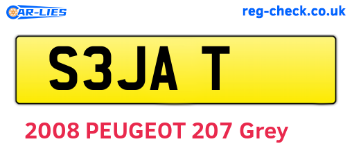 S3JAT are the vehicle registration plates.
