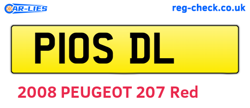 P10SDL are the vehicle registration plates.