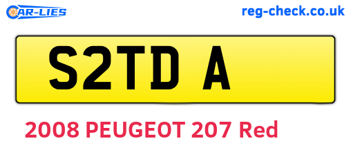 S2TDA are the vehicle registration plates.