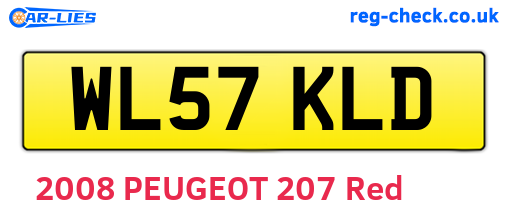 WL57KLD are the vehicle registration plates.