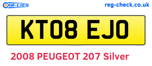 KT08EJO are the vehicle registration plates.