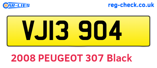 VJI3904 are the vehicle registration plates.