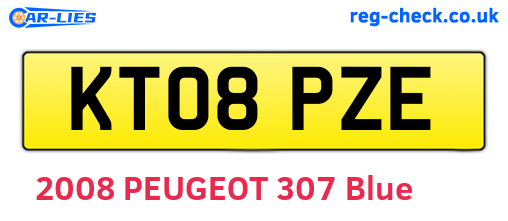 KT08PZE are the vehicle registration plates.