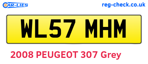 WL57MHM are the vehicle registration plates.