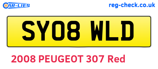 SY08WLD are the vehicle registration plates.