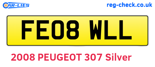 FE08WLL are the vehicle registration plates.
