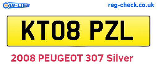 KT08PZL are the vehicle registration plates.
