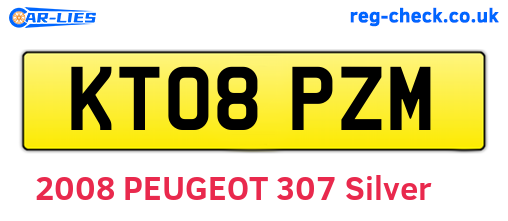 KT08PZM are the vehicle registration plates.