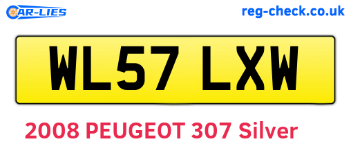 WL57LXW are the vehicle registration plates.