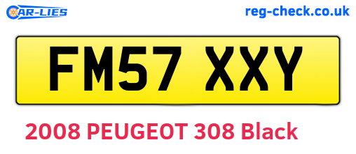 FM57XXY are the vehicle registration plates.