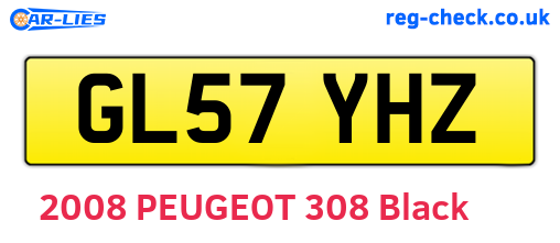 GL57YHZ are the vehicle registration plates.