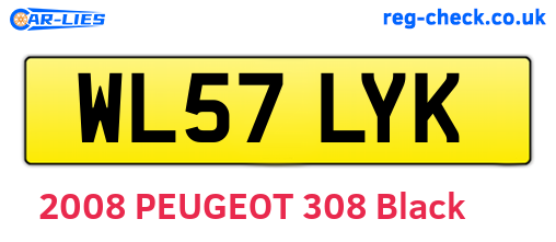 WL57LYK are the vehicle registration plates.
