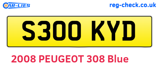 S300KYD are the vehicle registration plates.