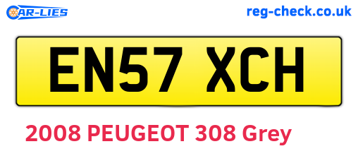 EN57XCH are the vehicle registration plates.