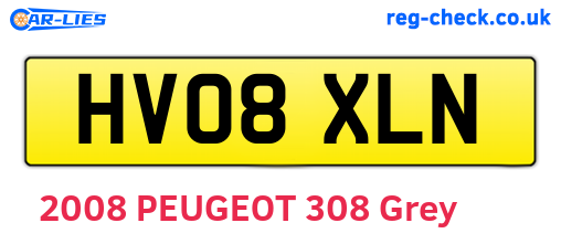 HV08XLN are the vehicle registration plates.