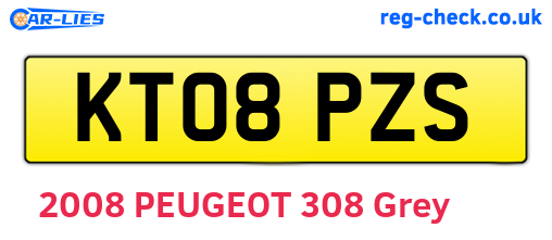 KT08PZS are the vehicle registration plates.