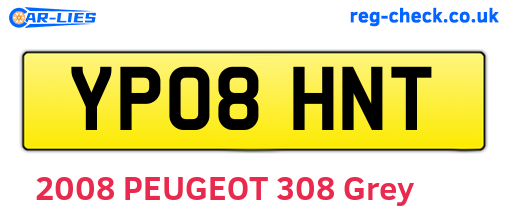 YP08HNT are the vehicle registration plates.