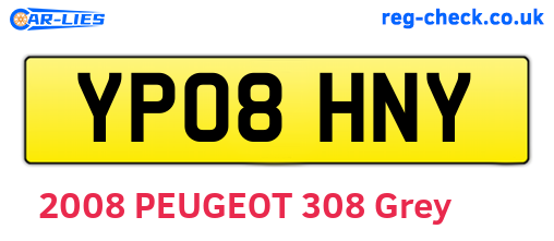 YP08HNY are the vehicle registration plates.