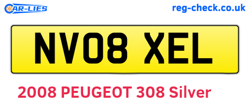 NV08XEL are the vehicle registration plates.