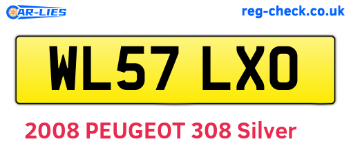 WL57LXO are the vehicle registration plates.