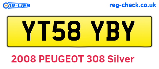 YT58YBY are the vehicle registration plates.