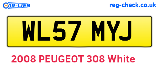 WL57MYJ are the vehicle registration plates.