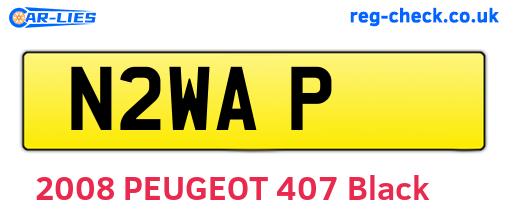 N2WAP are the vehicle registration plates.