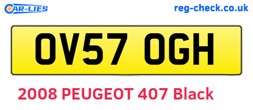 OV57OGH are the vehicle registration plates.