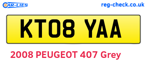 KT08YAA are the vehicle registration plates.