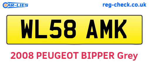 WL58AMK are the vehicle registration plates.