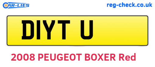 D1YTU are the vehicle registration plates.