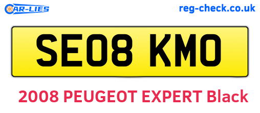 SE08KMO are the vehicle registration plates.