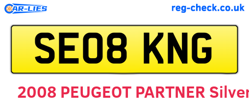 SE08KNG are the vehicle registration plates.