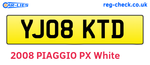 YJ08KTD are the vehicle registration plates.