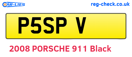 P5SPV are the vehicle registration plates.