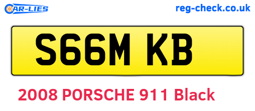 S66MKB are the vehicle registration plates.