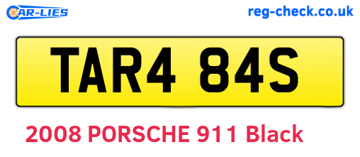 TAR484S are the vehicle registration plates.